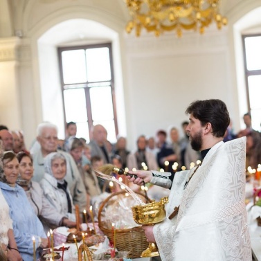 Освящение куличей